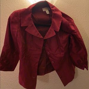 Talbots pure silk jacket